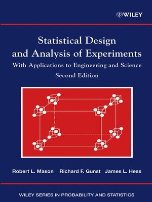 cover image of Statistical Design and Analysis of Experiments